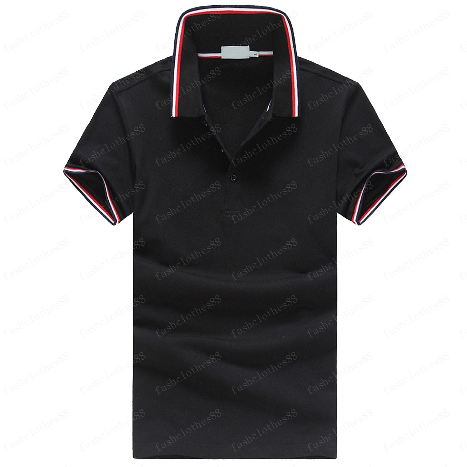 mens t shirt polo shirt mens polo shirts summer stripe t-shirt men polos Casual Mens TShirt Letter Print Fashion High Street Man Tee Cottom Clothing shirt