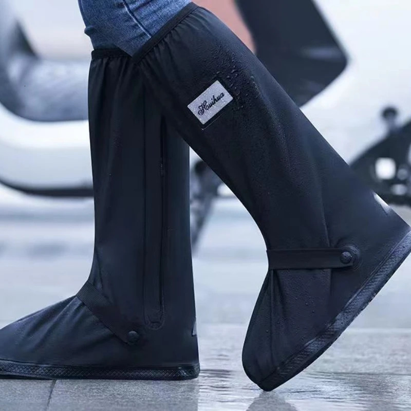 High Cylinder Riding Boots Cover in Rainy Days Rainproof Shoe Anti Slip Thickened Wearresistant Outdoor Sand Resistant 250219
