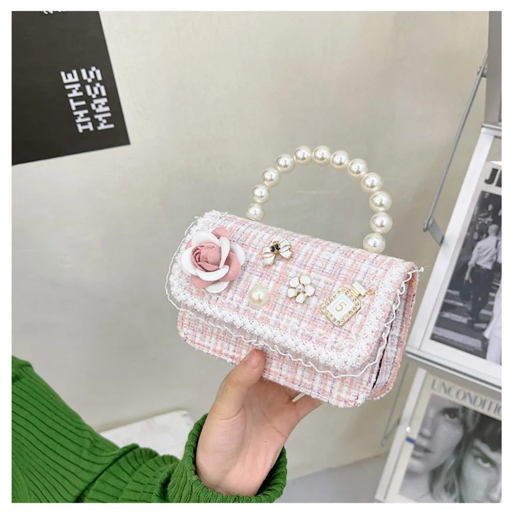 Childrens Small Square Bag Fashion Princess Handbag Girl Chain Shoulder Crossbody Bags 250219