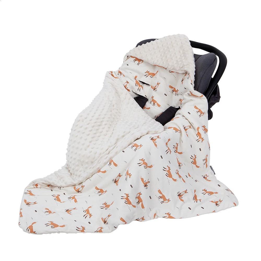 born Baby Blanket With Hooded Windproof Go Outside Warm Portable Swaddle Wrap In Basket Baby Car Safety Seats For 0-3 Months 250218
