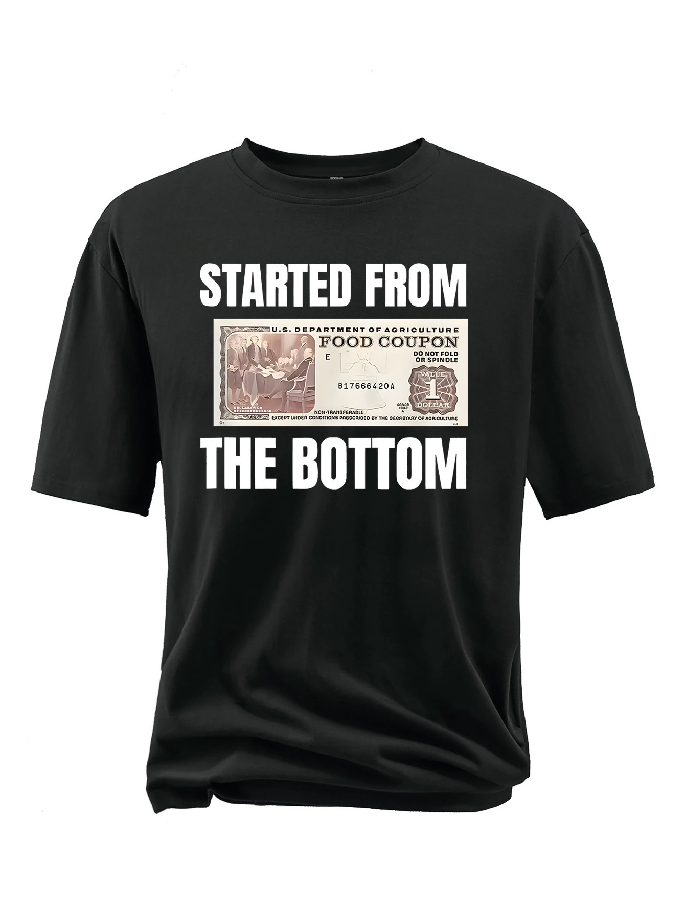 STARTED FROM pure cotton printed T-shirt 300-500 pounds wearable breathable plus size mens T-shirt harajuku t shirt 250217