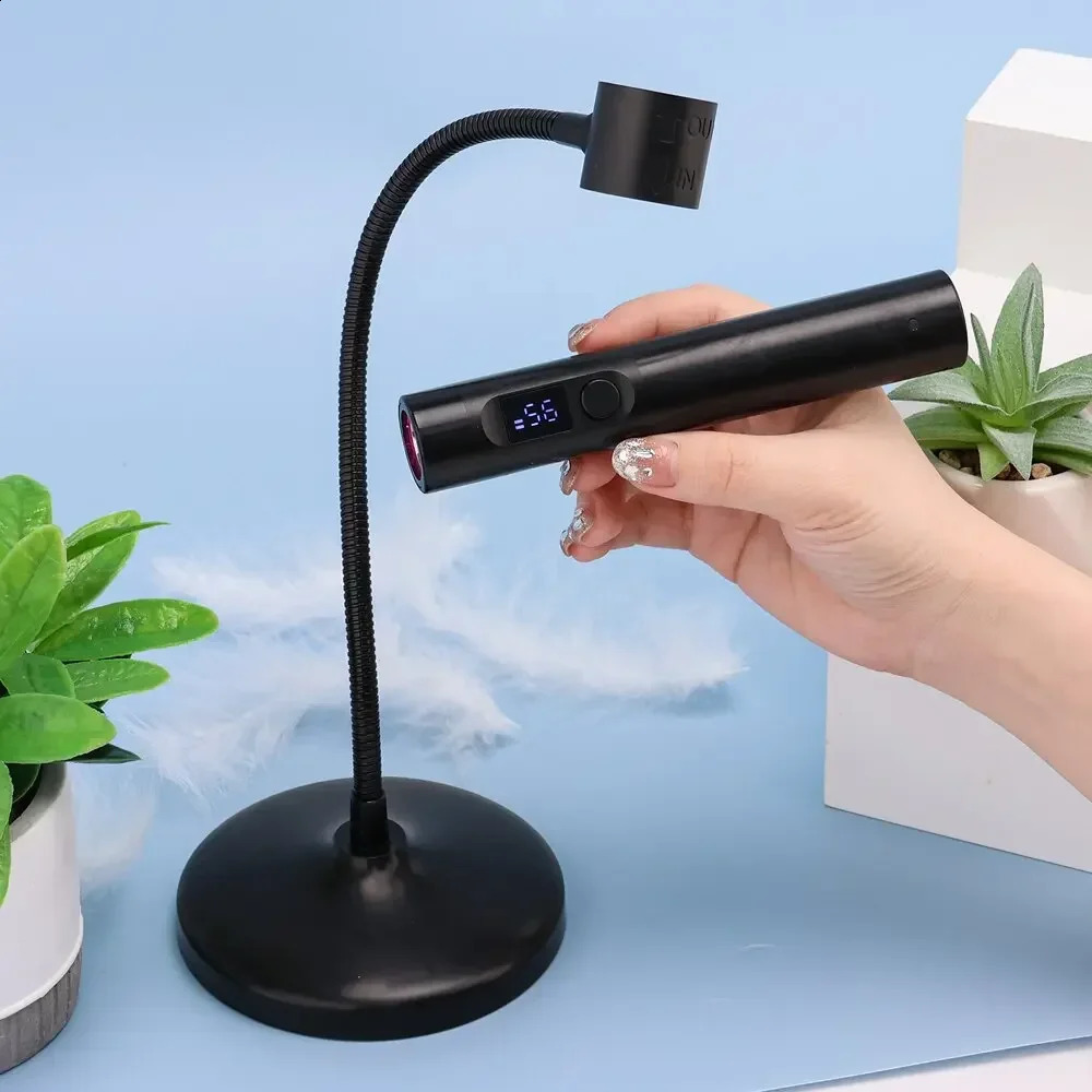 UV Lamp for Nail 2 in 1 Nail Lamp Portable Nail Dryer Stand Hold Handheld UV LED Nail Lamp Mini Nail Drying Light for Home Salon 250214