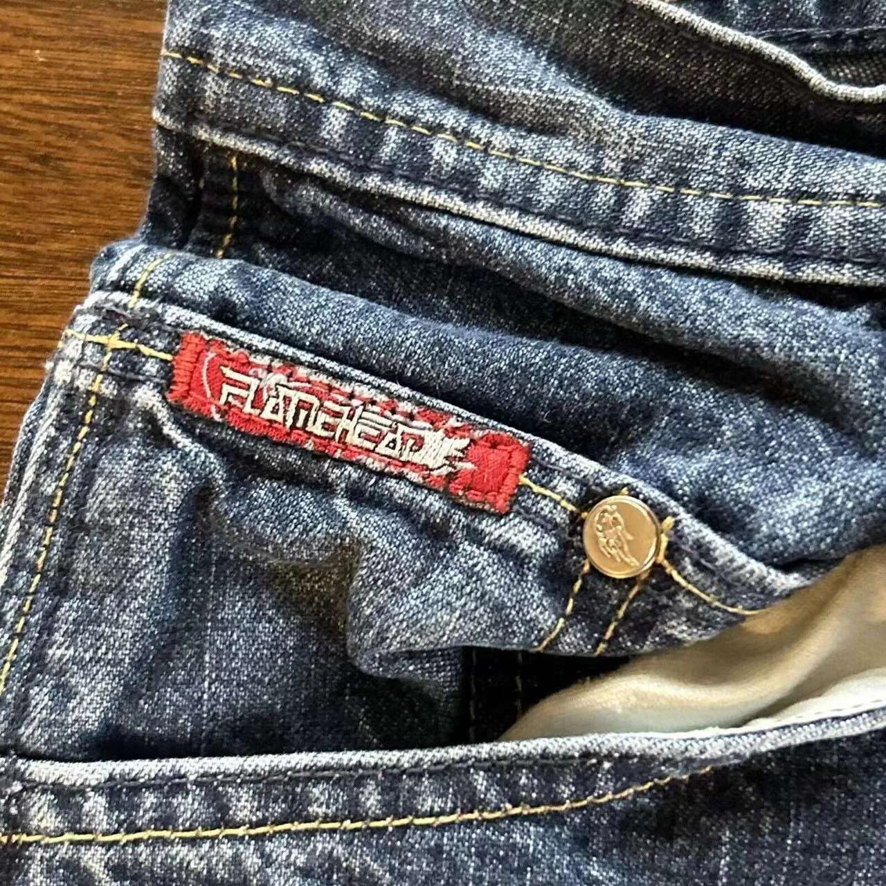 Personalized Designer Denim Shorts With Graffiti Print Retro Street Denim Shorts From The United States Hip-hop Casual Loose Fit Old Washed Shorts Men