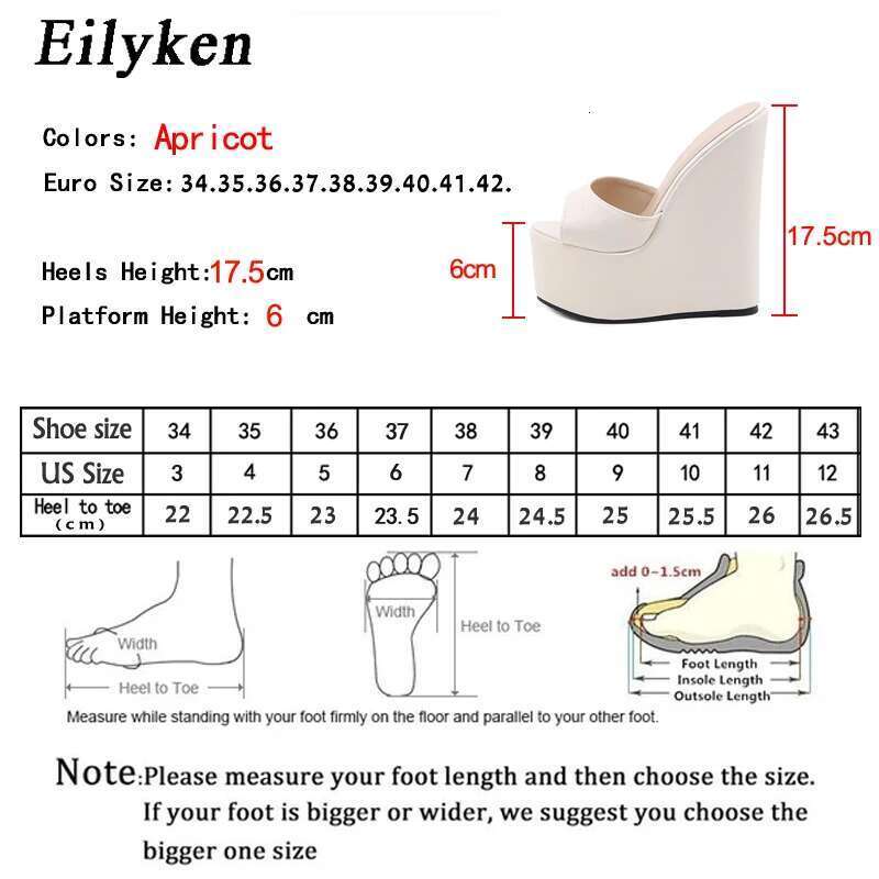 2025 New Peep Toe Platform Wedges Slippers Summer Woman Sexy Super High Mules Sandal Concise Shoes 35-42
