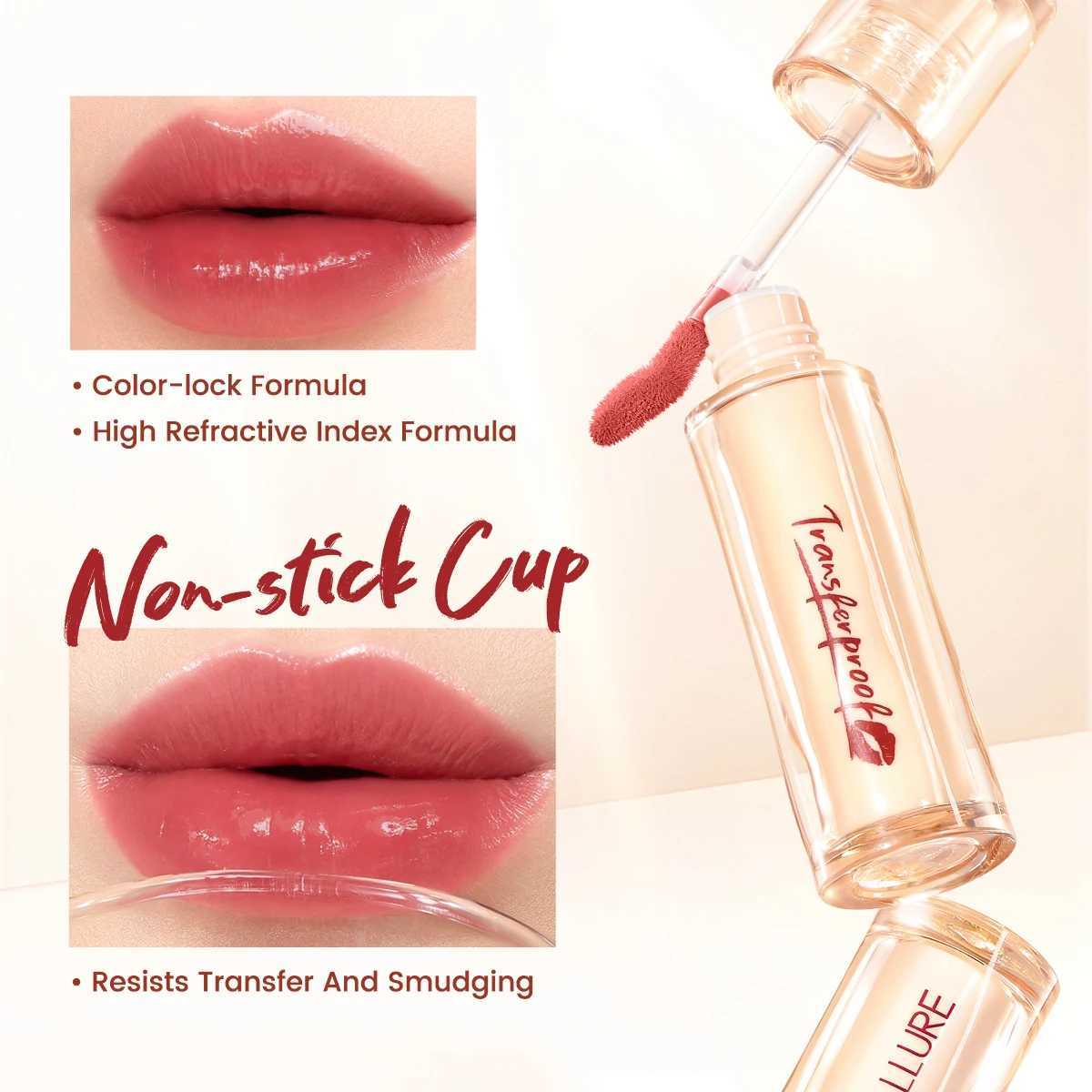FOCALLURE Glazed Shine Liquid Lipstick Waterproof Lightweight Lip Glosses Transferproof Moisturizing Lip Tints Makeup CosmeticsW250219