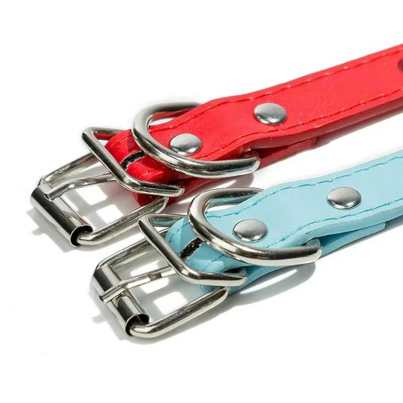 Leather Dog Cat Collar Spiked Studded Puppy Pet Necklace For Small Medium Large Dogs Cats Neck Strap Pet Collars Dog AccessoriesXJ250218