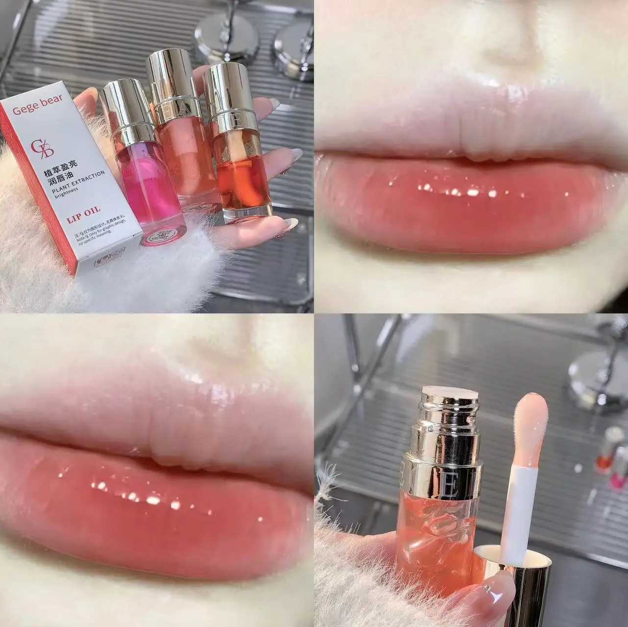 6 Colors Moisturizing Liquid Lipstick Jelly Cherry Red Pink Lip Gloss Sexy Non Sticky Cup Lip Tint Lasting Korean Lip Oil MakeupW250219