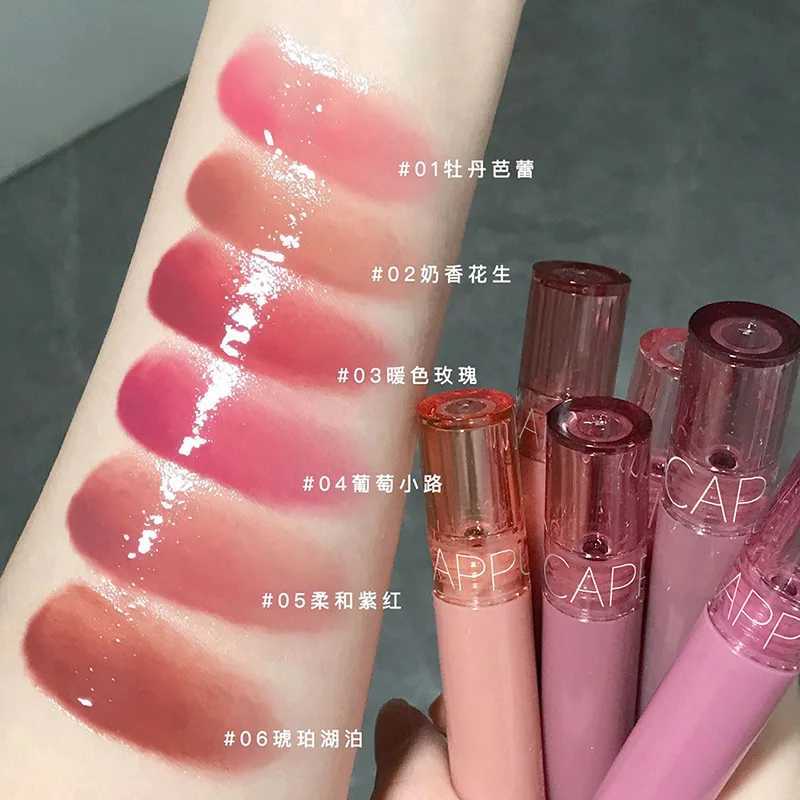Juice Grape Red Mirror Water Gloss Lip Gloss Moisturizing Liquid Lipstick Crystal Jelly Lip Oil Lip Tint Korean Makeup CosmeticsW250219