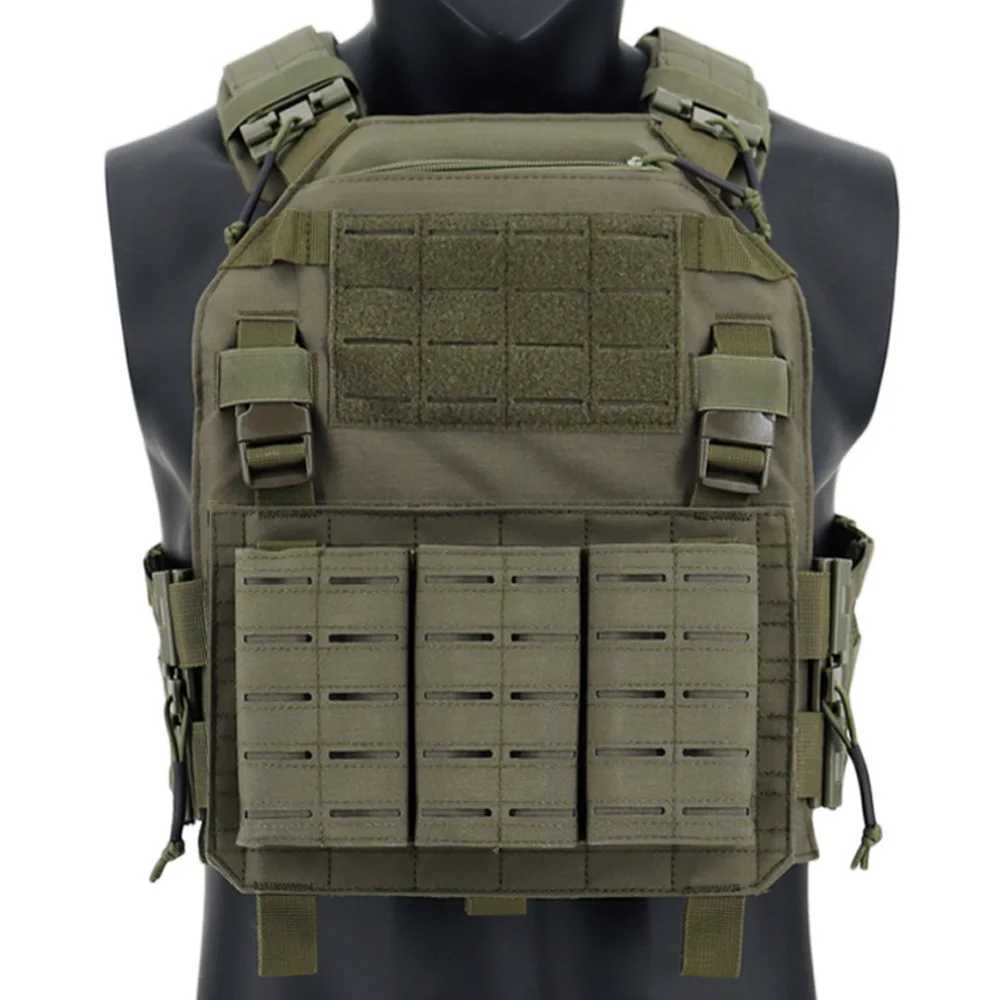 Tactical Vest With Triple Magazine Pouch Outdoor Hunting Plate Carrier Protective Adjustable Vest Airsoft Combat EquipmentXJ250219