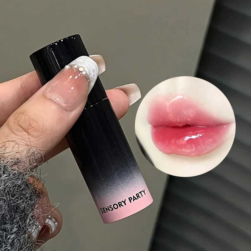 Sexy Red Mirror Lip Glaze Water Light Liquid Lipstick Moisturizing Non-stick Cup Highly Pigmented Peach Lip Tint Makeup CosmeticW250219