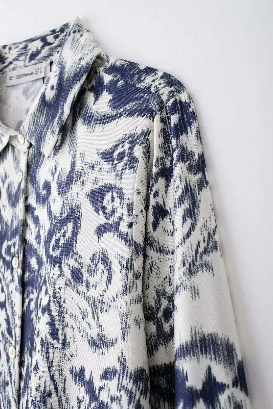 Women's Shirt Print Button Up For Summer Boho Casual Women Long Sleeve Shirts And Blouses Female