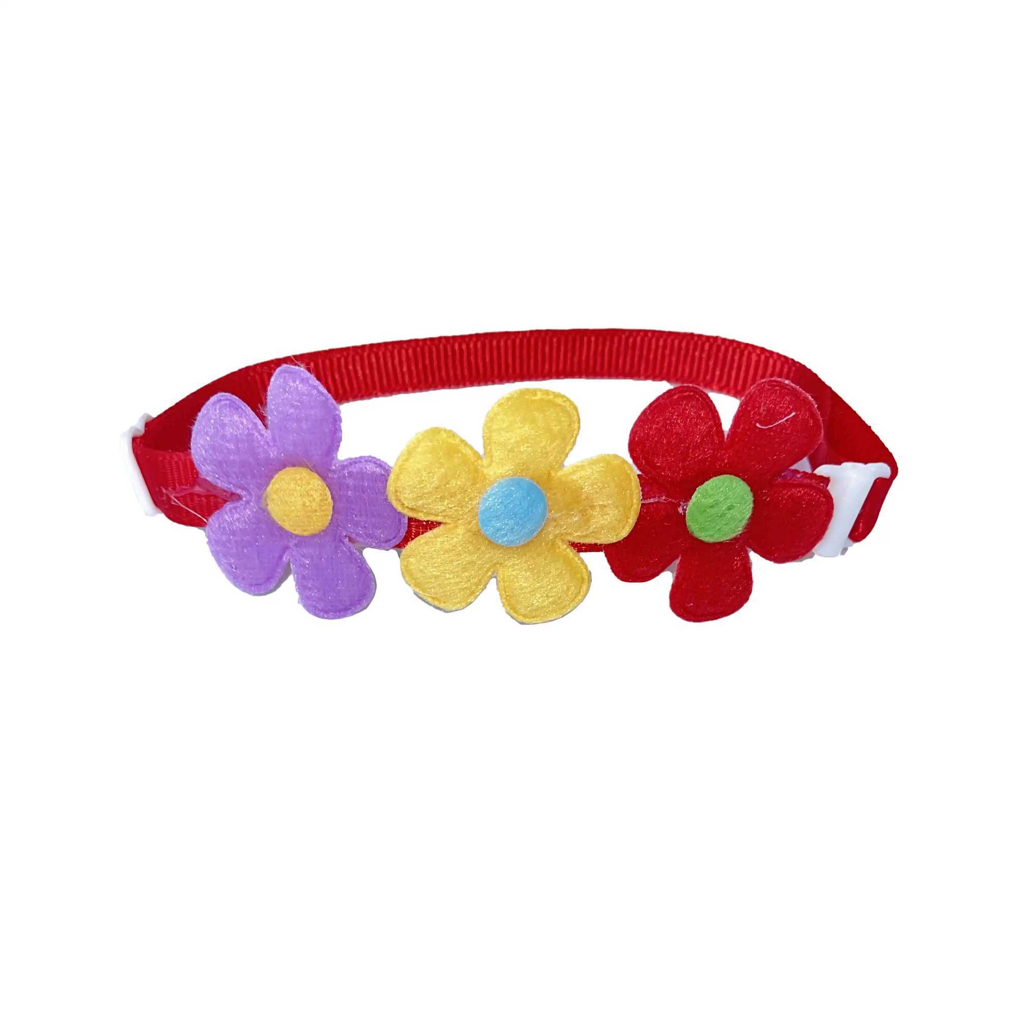 50/100 Pcs New Pets Dog Grooming Supplies Spring Flower Style Puppy Dog Collar Bow Tie Accessories Cute Dogs Bow Tie Necktie W250219