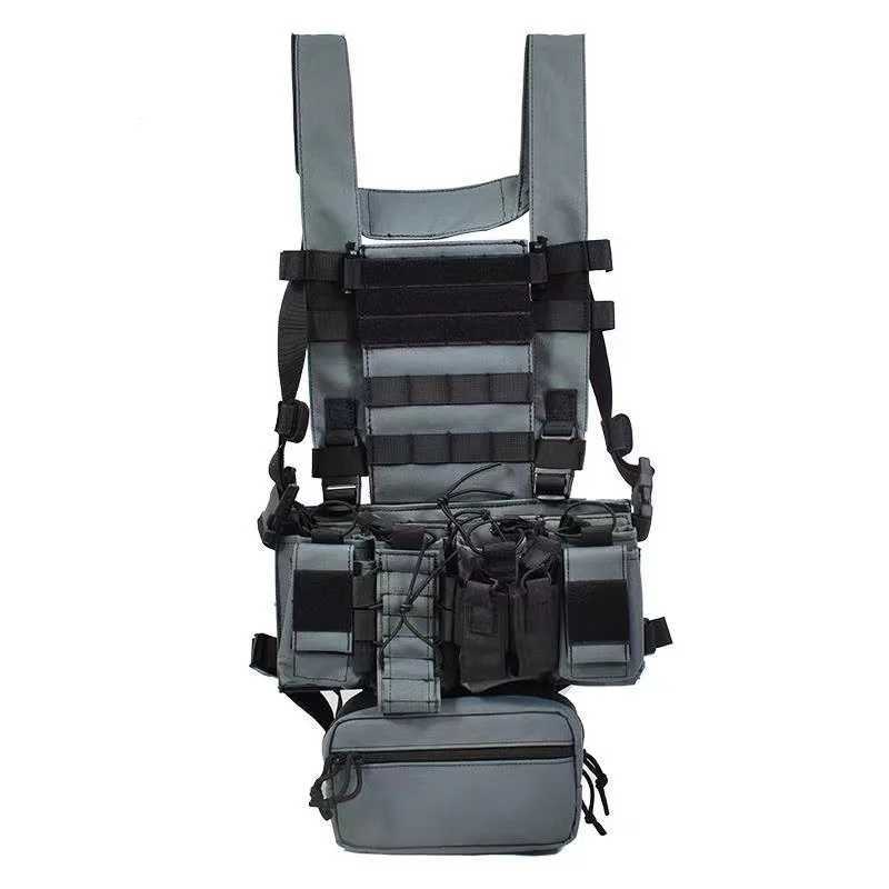 600D Tactical Chest Vest D3 Military Chest Rig Tactical Vest MOLLE System Light-weight Quick-release WarGame PaintballXJ250219