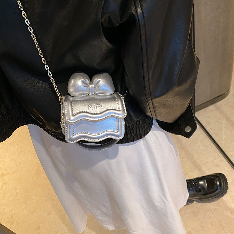 Ddmyshoesvip Autumn New Korean Mini Children S And Girls Shoulder With Bow Chain Crossbody Small Parent Child Women S Bag