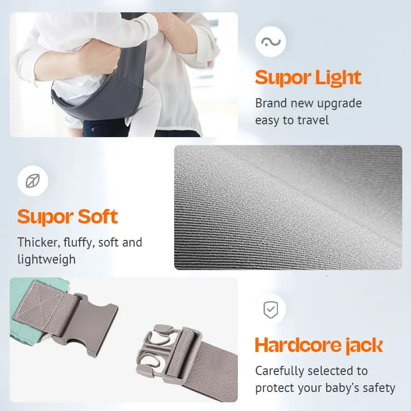 Baby Soft borns Four Seasons Universal Infant Carrying Bag Waist Stool Strap Adjustable Toddler Sling Wrap Activities 250219