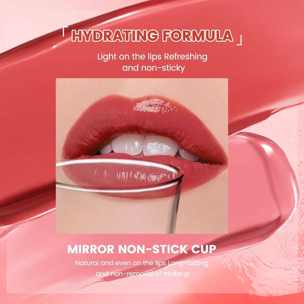 QIBEST Waterproof Lip Gloss Mirror Lipgloss Glaze Moisturizing Water Glossy Lip Gloss Shine Liquid Lipstick Lasting Makeup NewW250219