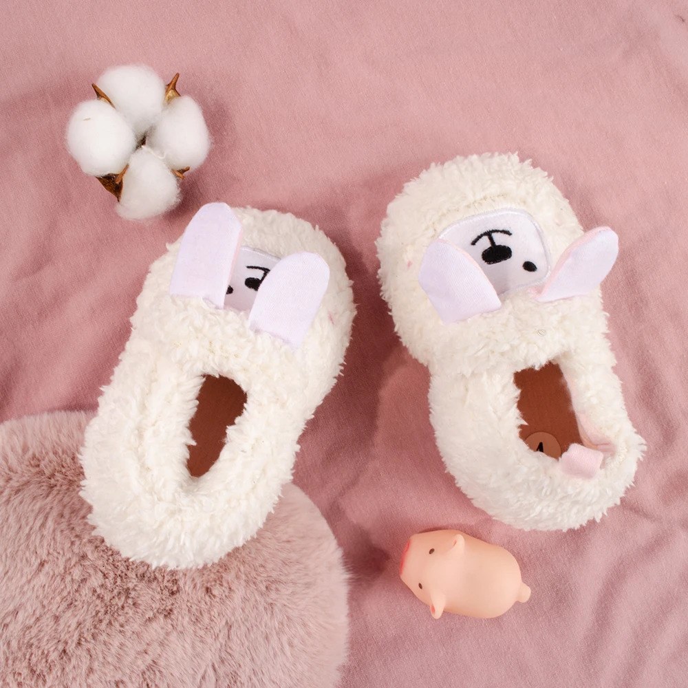COSYSUSY Baby Walking Shoes Fluffy Cute Lamb Cotton Shoes Warm Autumn And Winter Childrens Shoes Non-Slip Soft Sole 250219