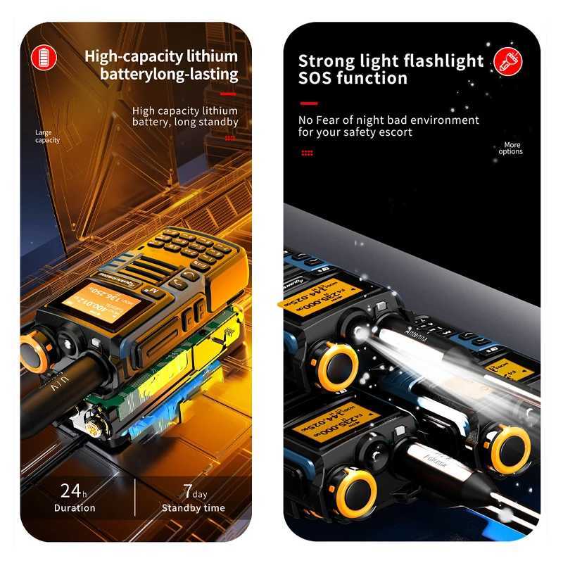 Quansheng UV-K6 Walkie Talkie 5W Air Band Radio Tyep C Charge UHF VHF DTMF FM Scrambler NOAA Wireless Frequency Two Way CB RadioXJ250219