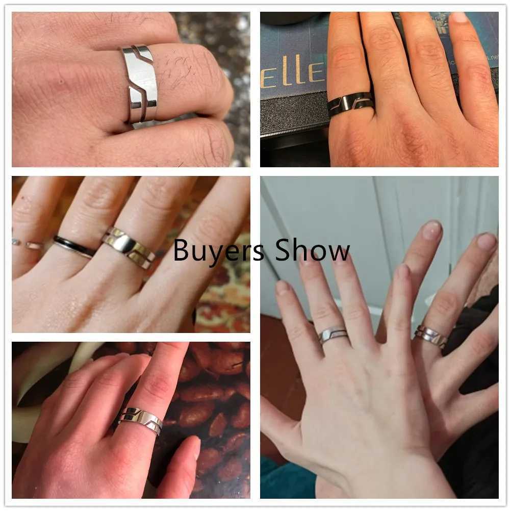 Skyrim Stainless Steel Ring for Men Women Black Minimalist Casual Finger Rings 2025 Couple Jewelry Wedding Gift for LoverXJ250219