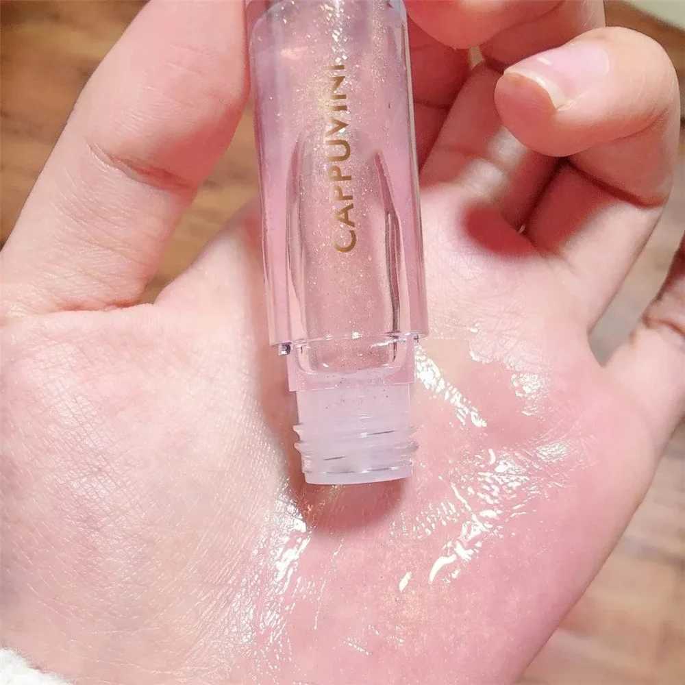 Transparent crystal jelly lip gloss transparent mirror moisturizing lipstick glitter liquid lipstick fruit flavor lip glossW250219