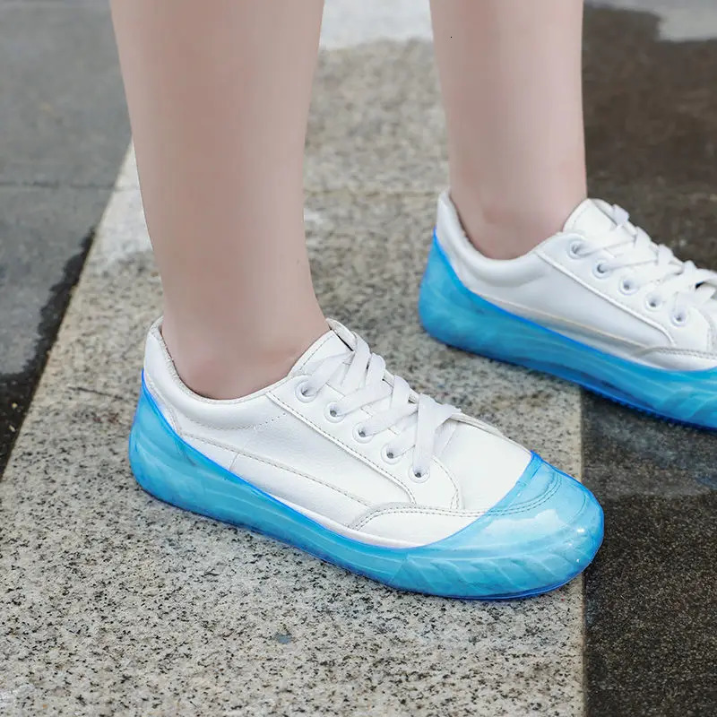 Home Reusable Rain Shoe Covers Unisex Jelly Galoshes Women Water Proof Silicone Shallow Holder Men Overshoes 250219