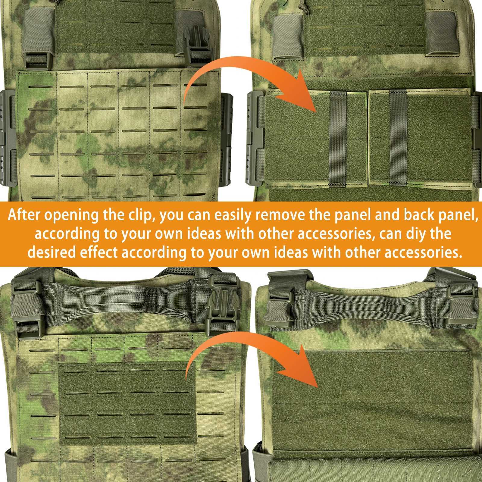 Special Offer 500D Nylon Laser Cutting Modular Tactical Vest outdoor protect equipmentXJ250219
