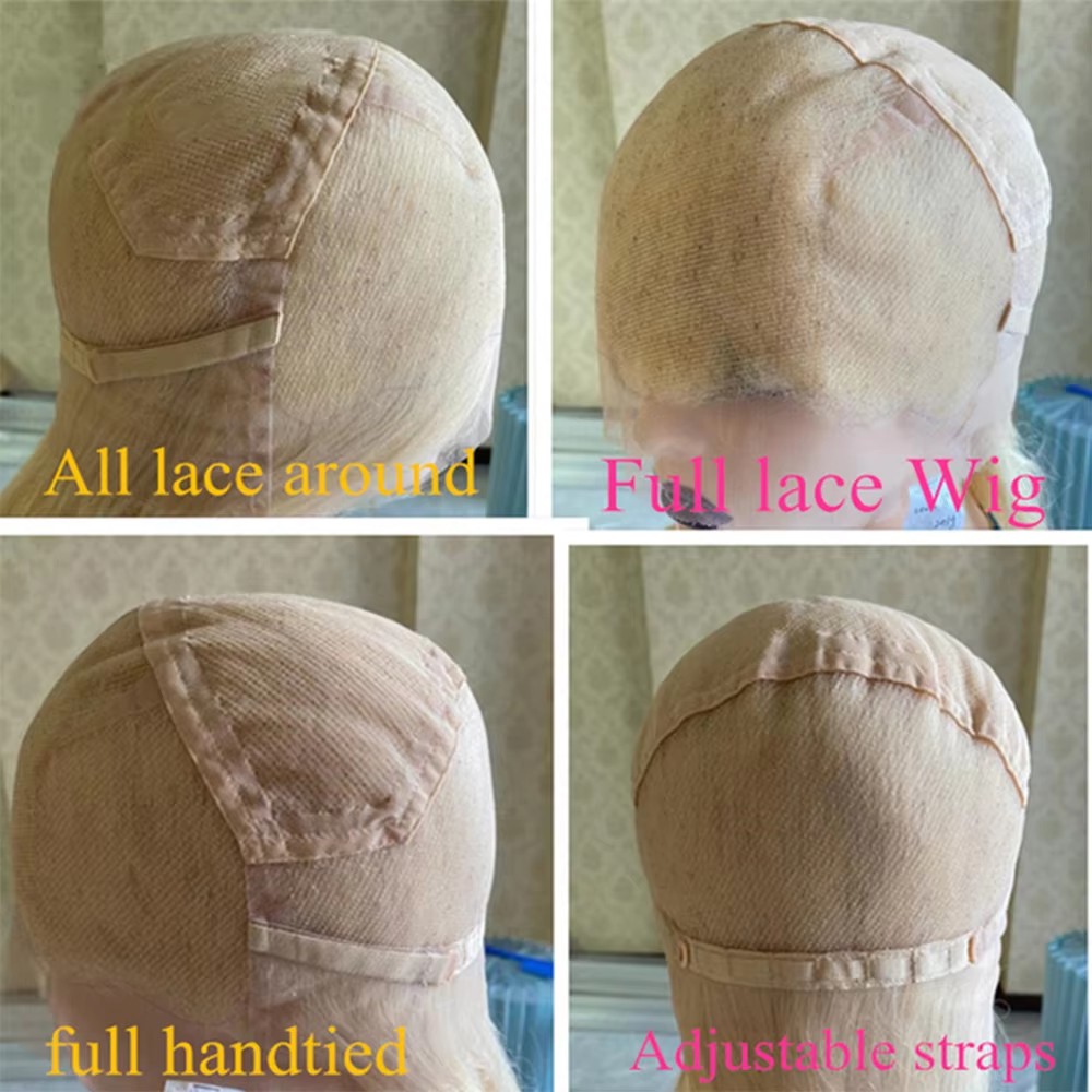 Balayaged ombre Highlight full lace Wig Human Hair, Honey Blonde natural Wave Lace Front Wig Brazilian burnette Full Hd Lace Frontal Bleached Wigs For