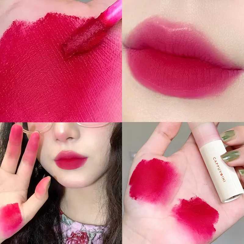 Matte Lip Gloss Liquid Lipstick Long Lasting Non-stick Cup Lip Mud Nude Rose Red Pigment Moisturizing Lip Tint Korean CosmeticsW250219