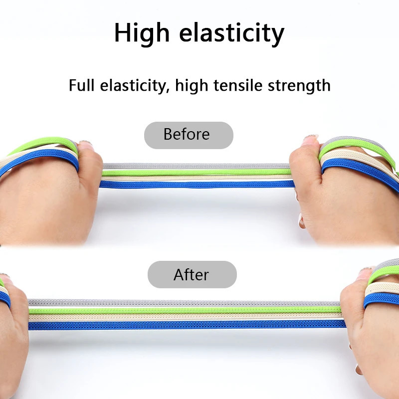 No Tie Elastic Shoe Laces One Size Fits All Adult and Kids Shoes Shoelaces for Sneakers Shoelace Tieless Flat Expand Shoestrings 250219