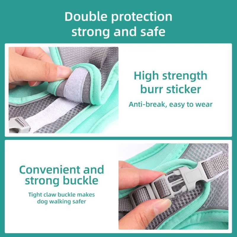 Dog Harness for Small Dogs Adjustable Puppy Cat Harness Vest French Bulldog Chihuahua Pug Pet Outdoor Walking Collar Leash SetXJ250218