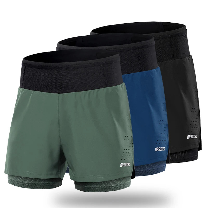 Mens Quick Dry Running Shorts Loose Fit Anti Multifunctional Pockets Exercise Training Crossfit Hiking Sports 250219