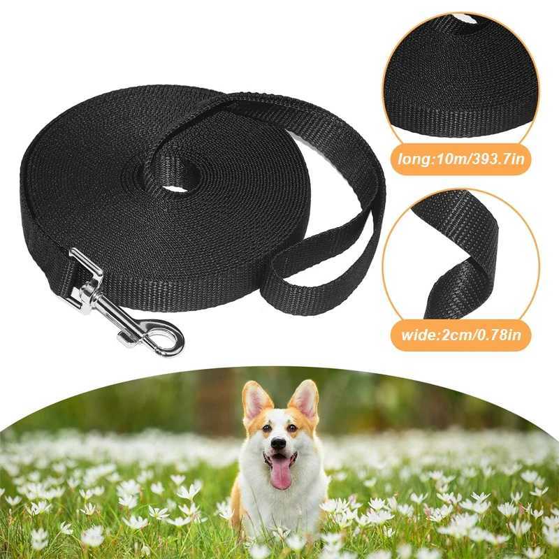 Nylon Durable and strong traction rope Pet Solid Color Long Lanyard Traction Rope for Small Large Dogs 5M 10M 20M 30M Lead ItemXJ250218