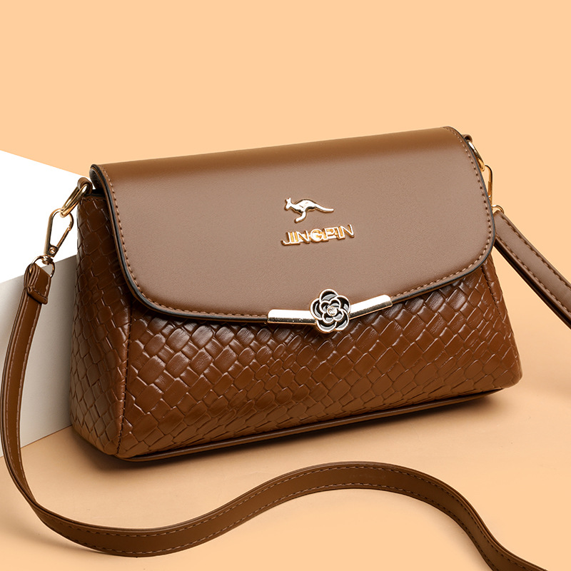 new 3 single Casual shoulder crossbody bag ladies all-in-one large capacity high-grade leather texture 2025