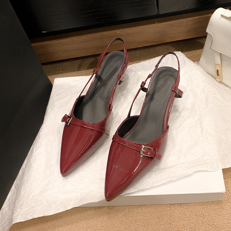 Free shipping designer Sandals for woman 2025 new summer sexy Stiletto Heel Solid Dress slippers