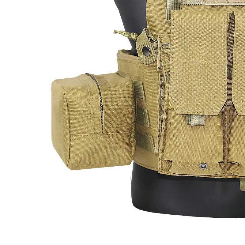 Camouflage Tactical Tank Top Hunting Vest Outdoor Field Combat Equipment Multifunctional Real Person CS Training WaistcoatXJ250219