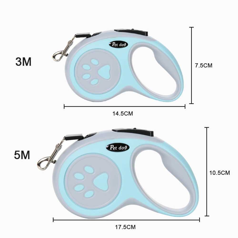 3M 5M Durable Dog Leash For Small Medium Dogs Cats Automatic Retractable Puppy Lead Extending Walking Pet Roulette Chihuahua PugXJ250218