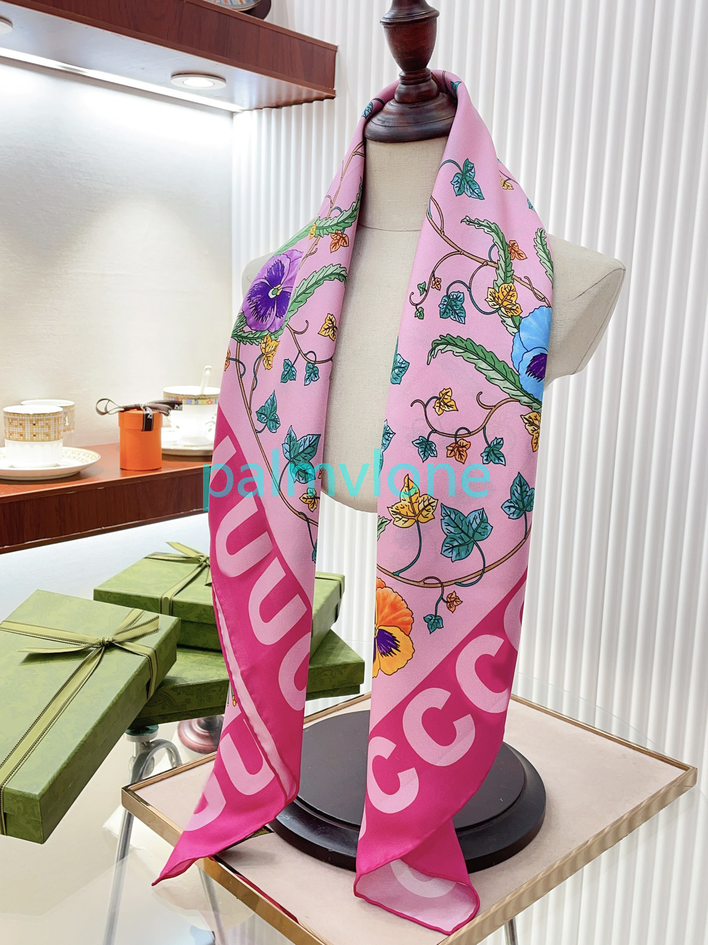 Designer fashion womens Scarf GLetter Handbag Scarf Tie Hair bundle 100% Silk Material size 90*90cm silk scarf Square scarf