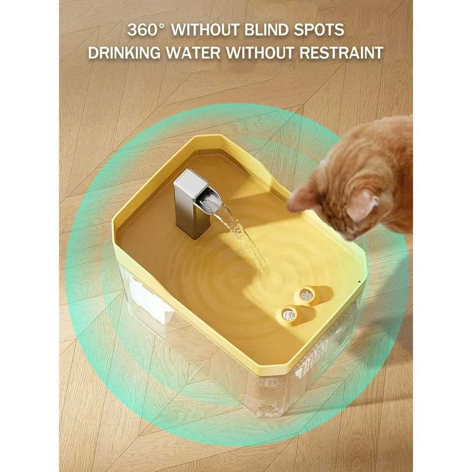 Dog Feeders USB Automatic Water Drinking Fountain Dispenser live water circulation Cat Water Bowl Removable with Pump Water Filter Silent H250218