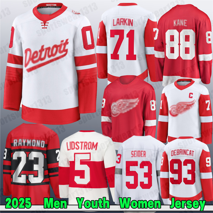 Stadium Series Jerseys 2025 88 Patrick Kane DetroitsS hockey jersey Red WingsS jerseyS Stadium Series Hockey