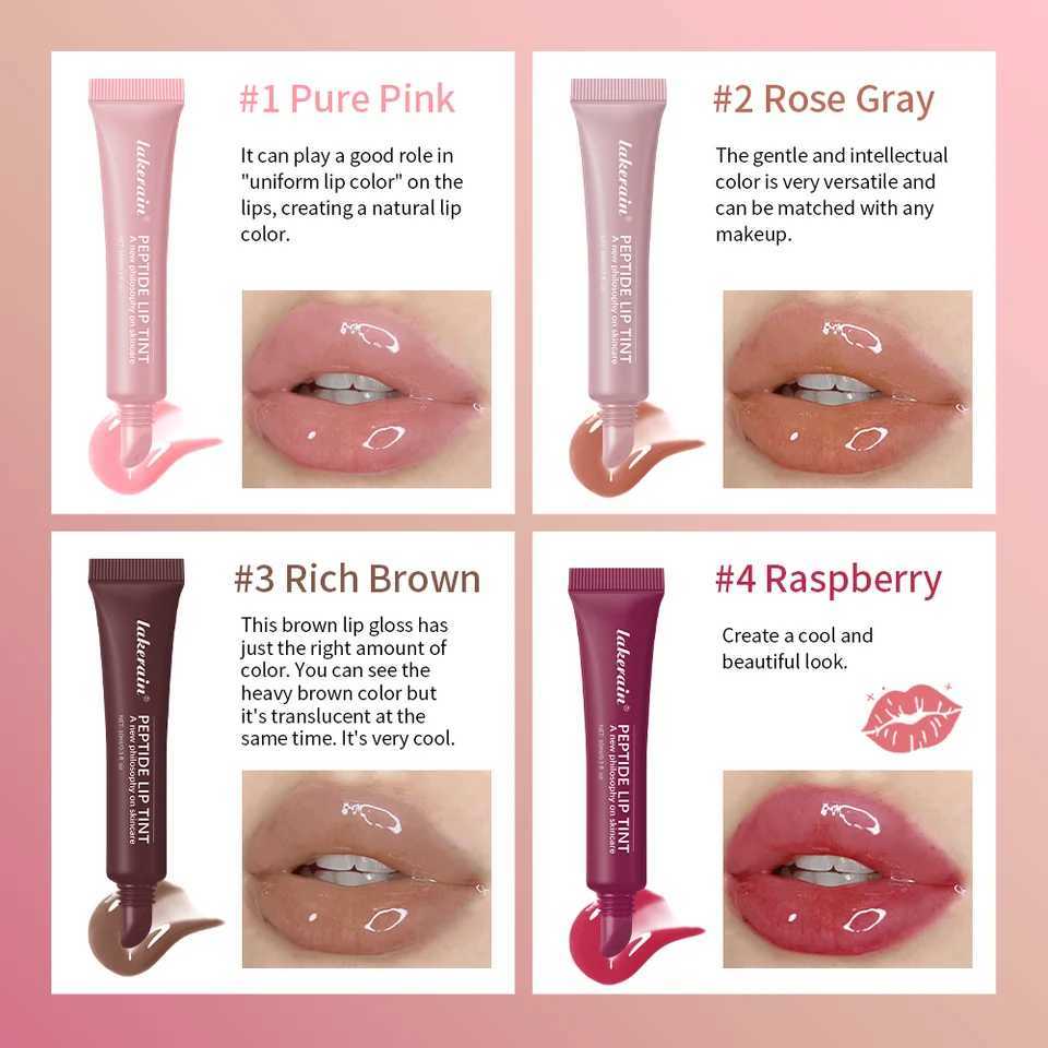 Full and Moisturizing Gloss Mirror Lip Color Nutritious Lip Oil Makeup Portable Lip Makeup Reduces Thin Lines on Womens LipsW250219