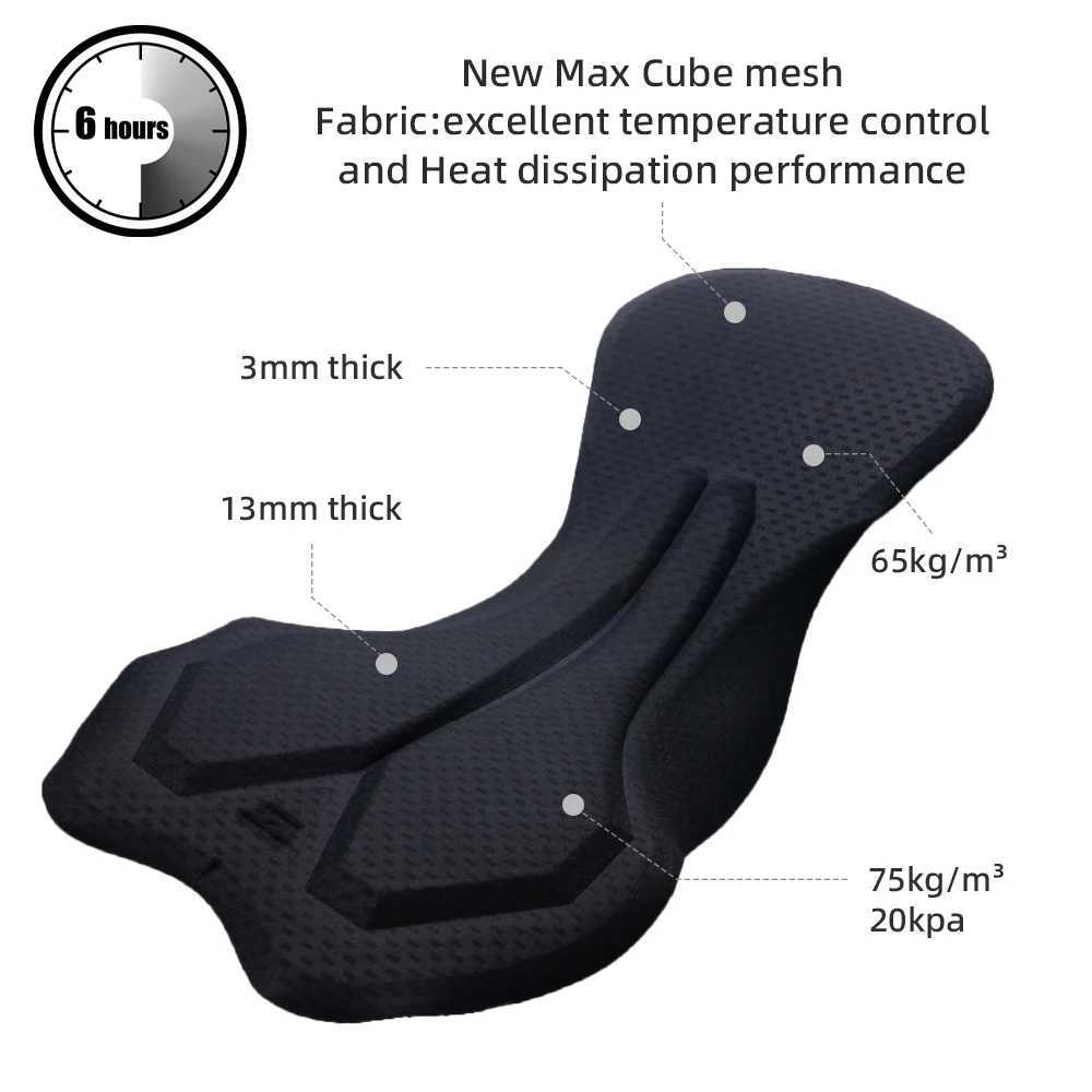 Men's Shorts YKYWBIKE Mens Cycling Bib Shorts Road Bike Bibs Bicycle Tights Cycling MTB Bib Pants with 6 Hours Padded Belgium Padding z250219