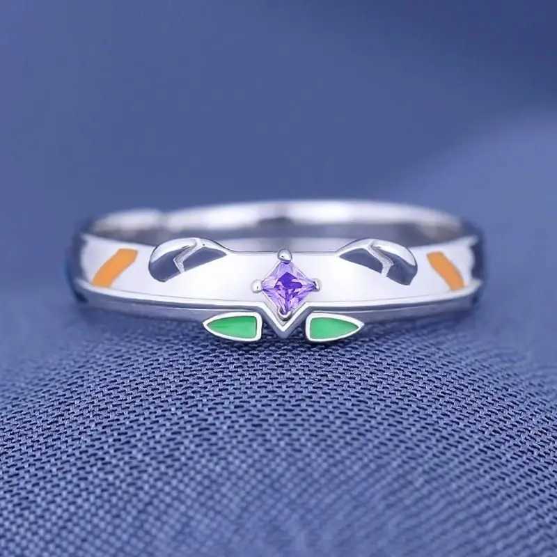 Anime Ayanami Rei Kaworu Nagisa Rings Adjustable Men Women Jewelry Finger Ring Prop Halloween Cosplay Party AccessoriesXJ250219