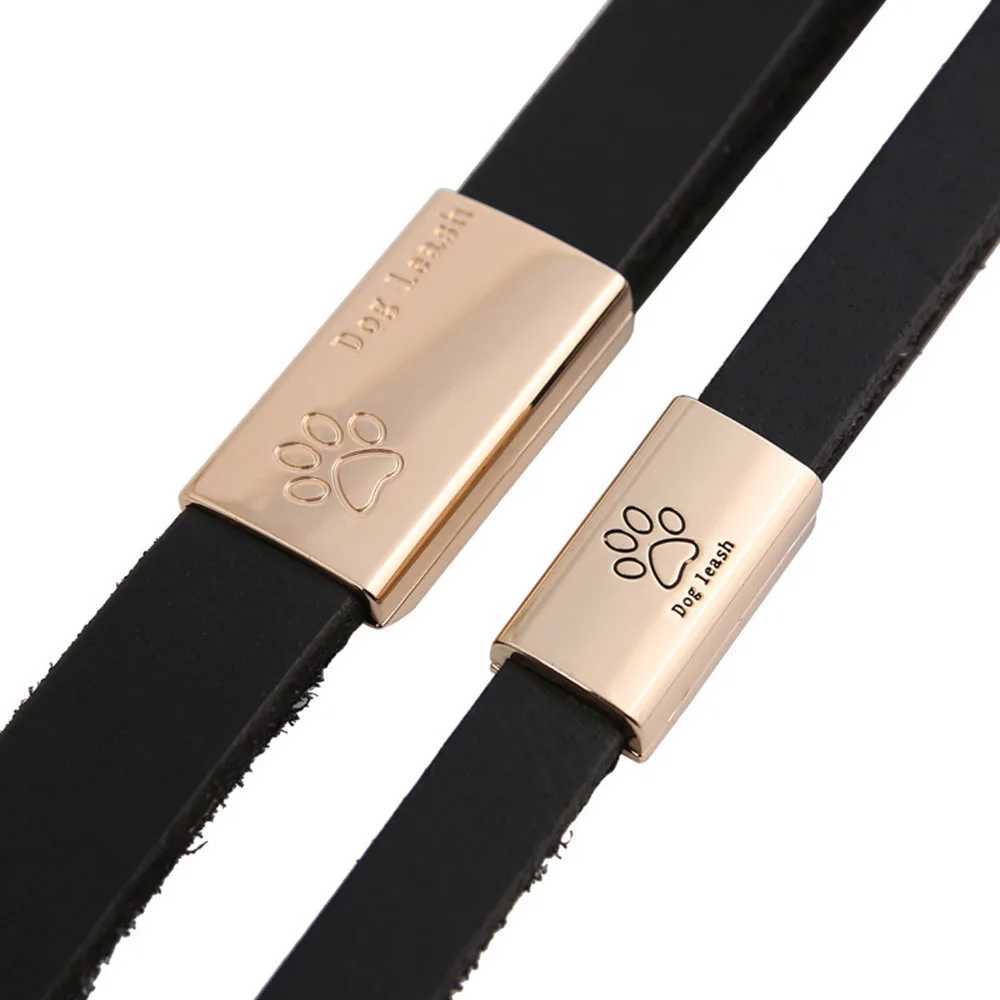 130cm Braided Leather Dog Leash Durable Dog Training Leash for Large Breed Dogs and Medium Small Dogs Walking Leash Brown BlackXJ250218