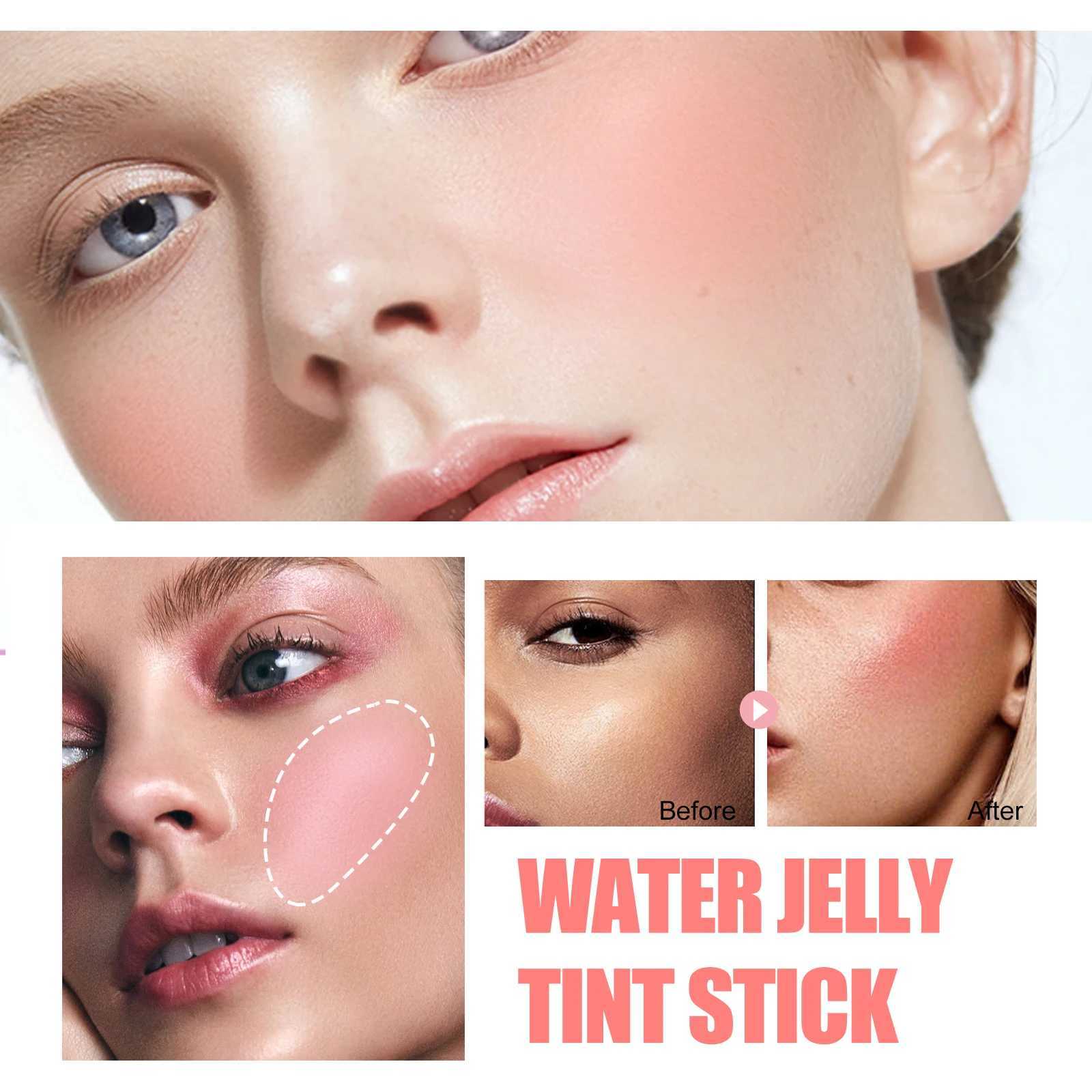 berry Silky Matte l Stick B Cream for Lips and Cheeks with Rotating Flat Tube Makeup Jelly B Lip Gloss StickW250219