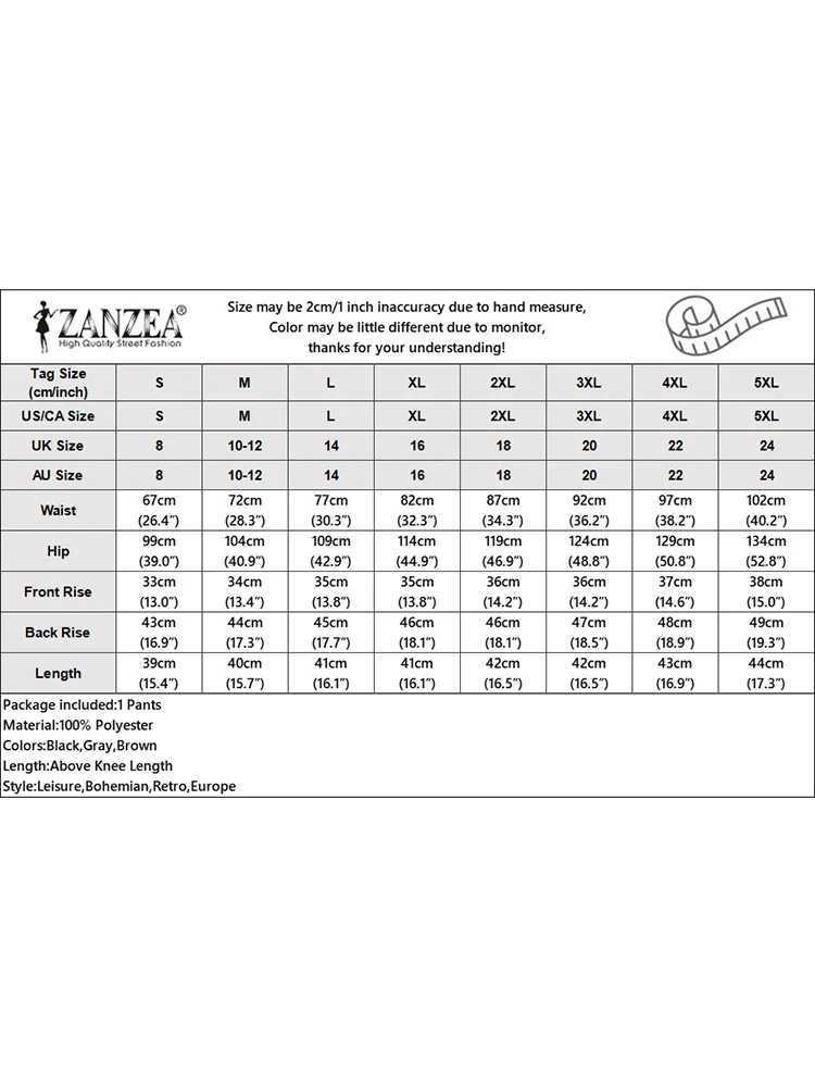 Men's Shorts ZANZEA Vintage OL Shorts Summer Women High Waist Cargo Pants Solid Beach Pantn Fashion Palazzo Streetwear Casual Shorts 2024 z250219