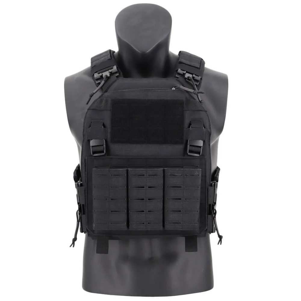 Tactical Vest With Triple Magazine Pouch Outdoor Hunting Plate Carrier Protective Adjustable Vest Airsoft Combat EquipmentXJ250219