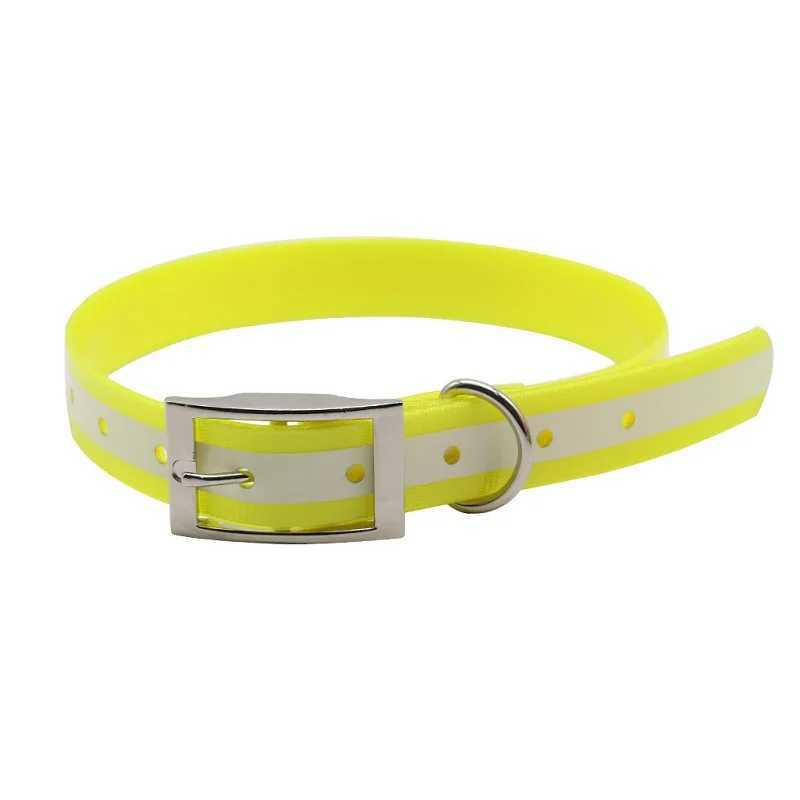 High quty Pet dog collar TPU+Nylon night glowing Reflective Safety collars deodorant waterproof collar pet supplies W250219