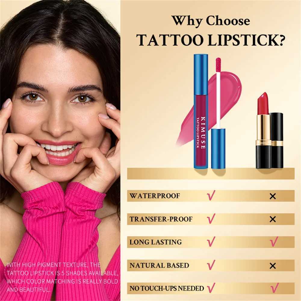 Tear-Off Lip Glaze Matte Lip Tint Peel-Off Liquid Lipstick Waterproof Long-lasting No Fading Lip Gloss Tattoo Dyed Lip CosmeticsW250219