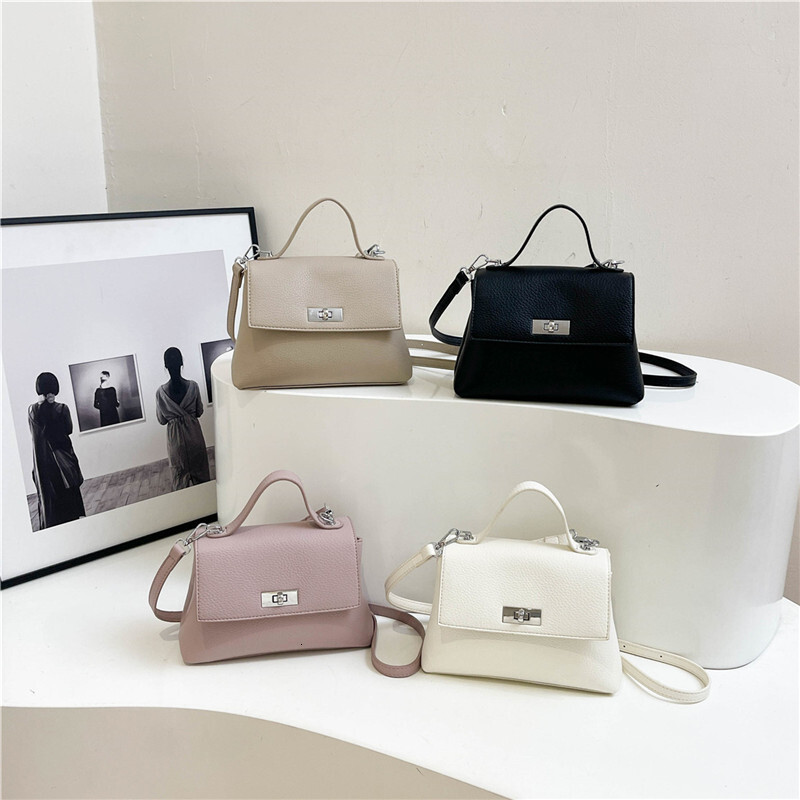 Genuine leather 2025 new light luxury women's small simple and versatile fashion single shoulder diagonal cross Kelly bag #swissmilitary
