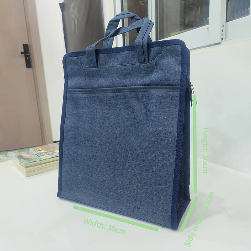 Factory direct vertical file bag, widened handbag, office meeting bag, hand-held briefcase
